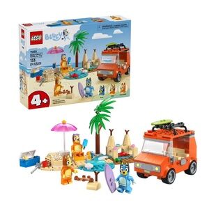 LEGO Bluey’s Beach & Family Car Trip Building Set, 133 pc.
